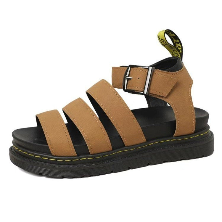 Image of Angela | Dames Gladiator Platform Sandalen