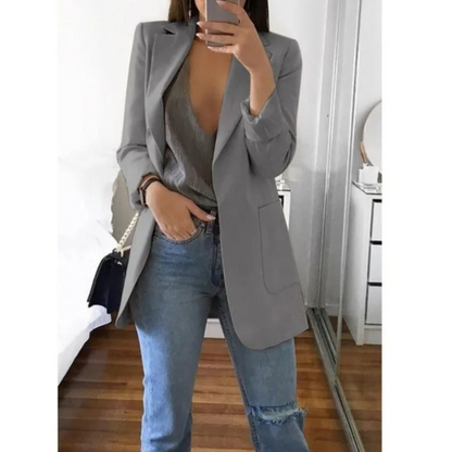 Image of Annelies | Dames Blazer met Lange Mouwen - Relaxte Pasvorm