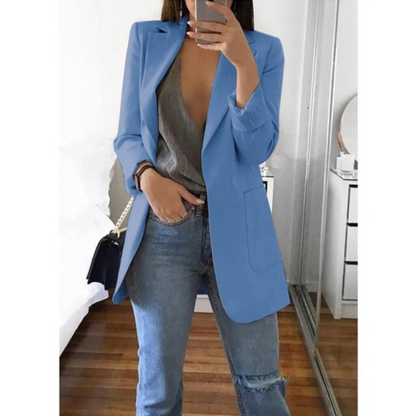 Image of Annelies | Dames Blazer met Lange Mouwen - Relaxte Pasvorm