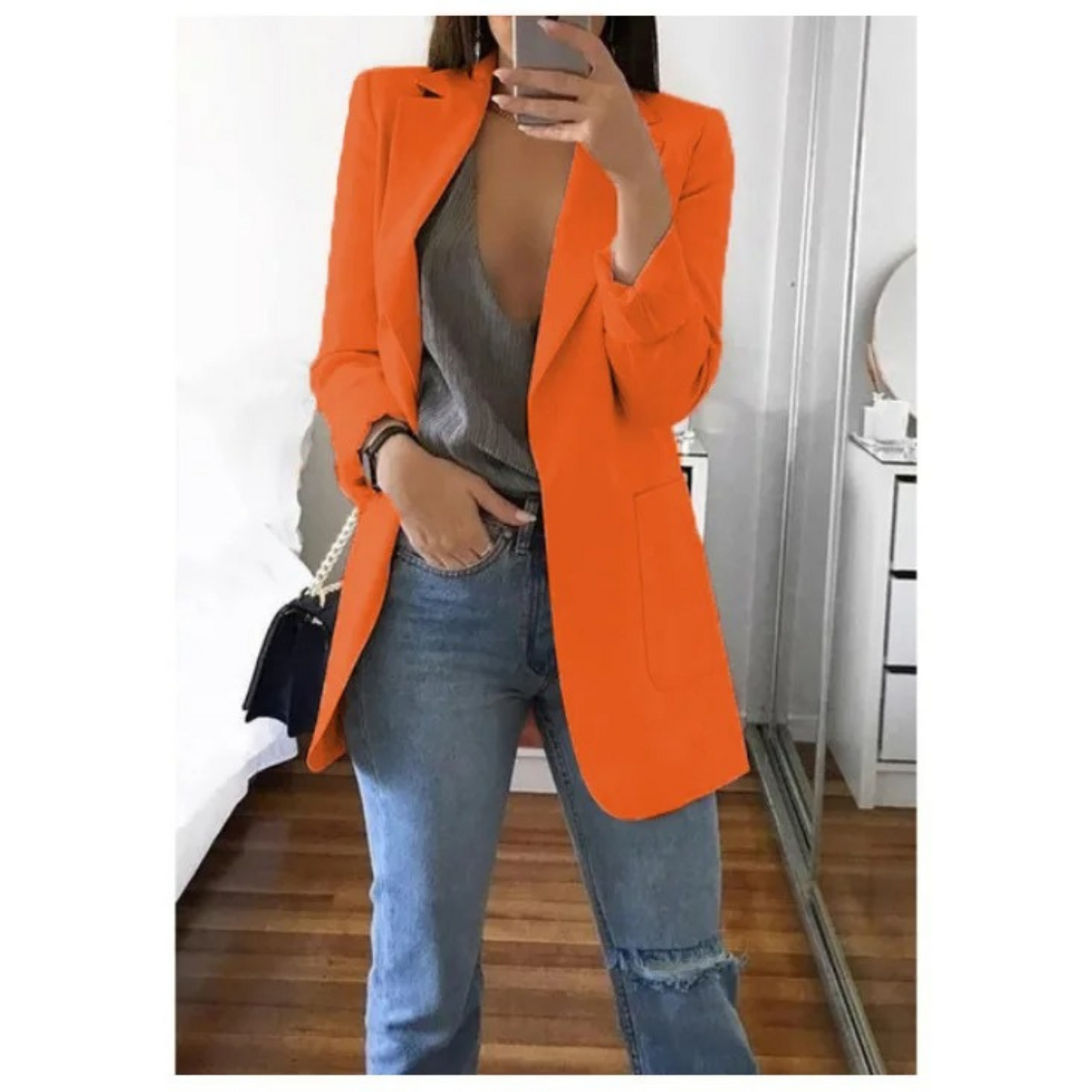 Image of Annelies | Dames Blazer met Lange Mouwen - Relaxte Pasvorm