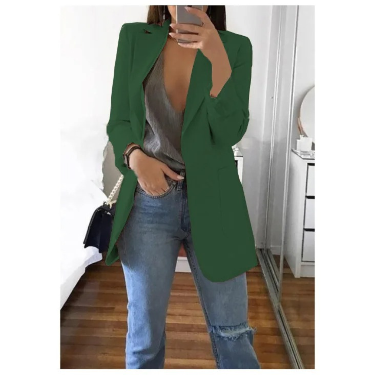 Image of Annelies | Dames Blazer met Lange Mouwen - Relaxte Pasvorm