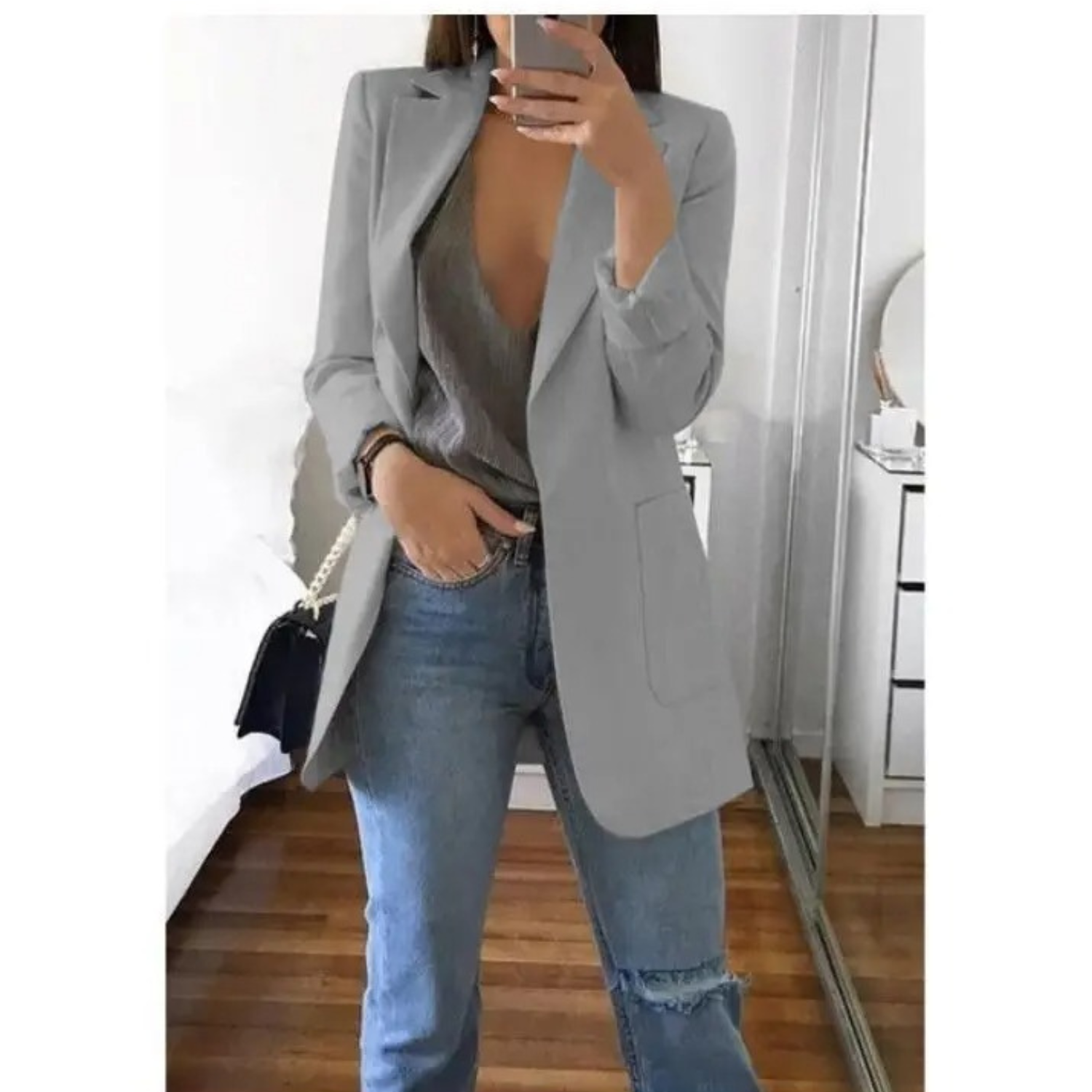 Image of Annelies | Dames Blazer met Lange Mouwen - Relaxte Pasvorm