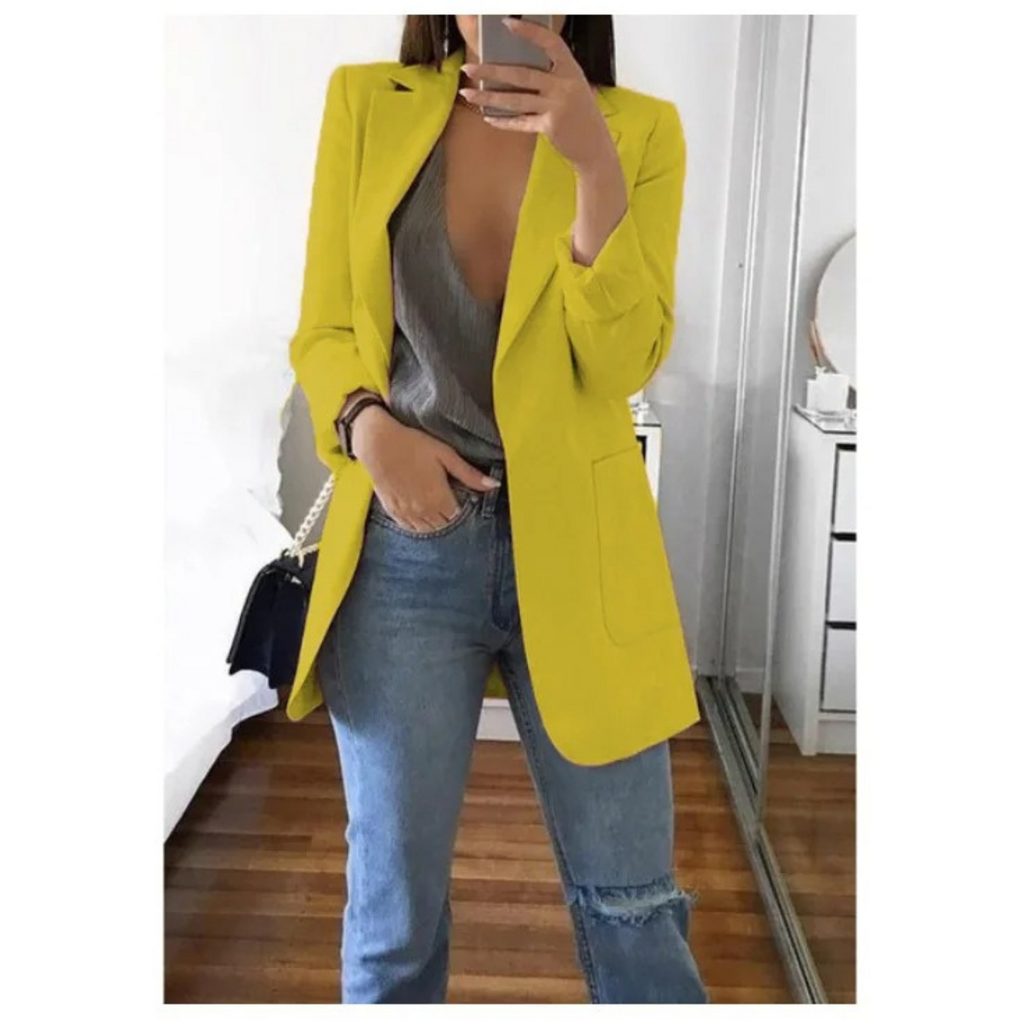 Image of Annelies | Dames Blazer met Lange Mouwen - Relaxte Pasvorm