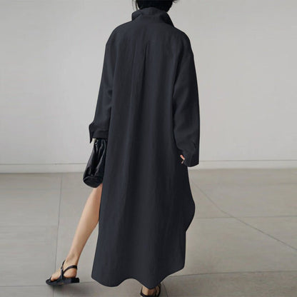 Image of Annelies | Dames Maxi-jurk met Knopen