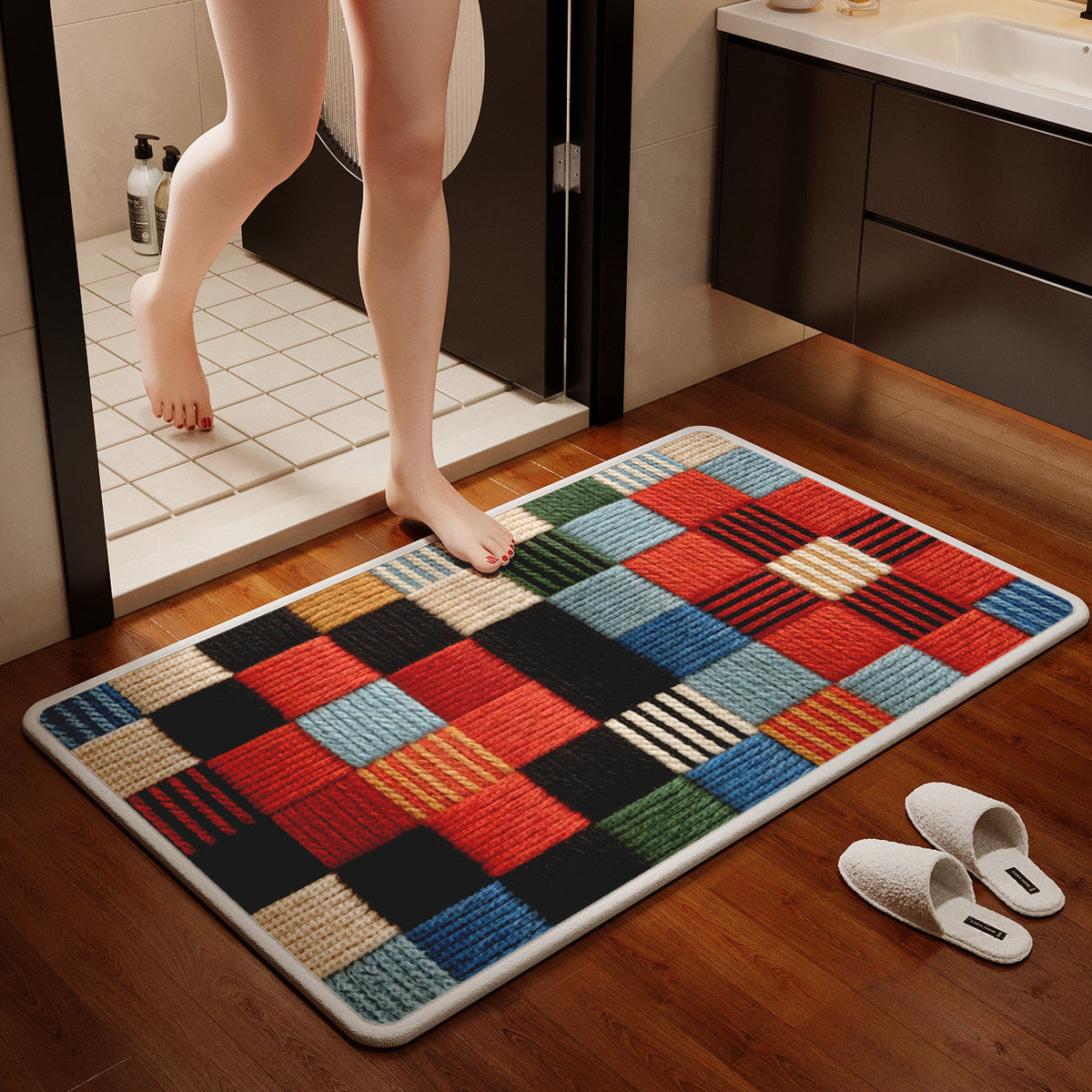 Antislip badmat