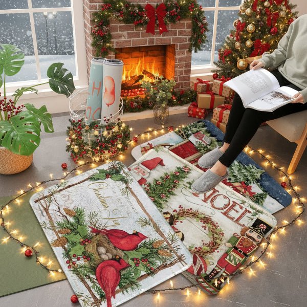 Antislip kerstdeurmat