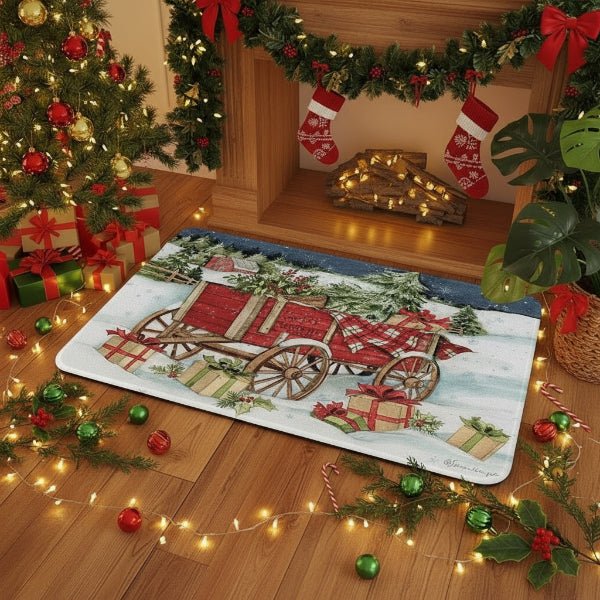 Antislip kerstdeurmat