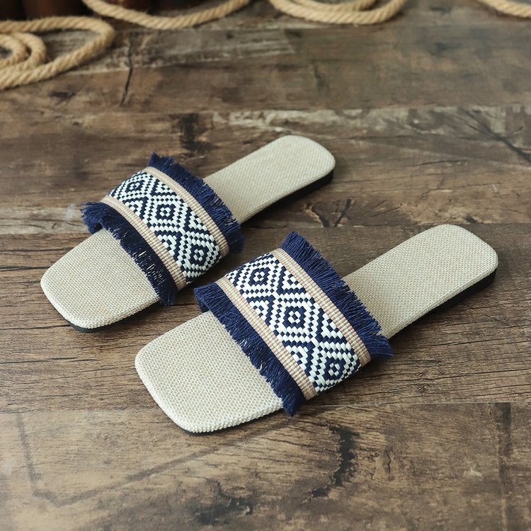 Image of Antje | Dames Fringe Instap Slippers