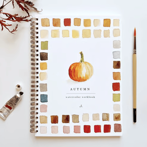 Aquarel werkboek voor beginners - Stap-voor-stap schilderboek - Kunstboek