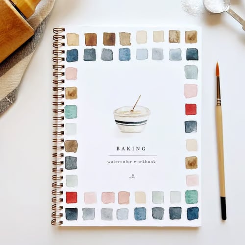 Aquarel werkboek voor beginners - Stap-voor-stap schilderboek - Kunstboek