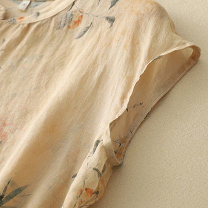 Image of Ashley | Dames Mouwloze Bloemen Blouse