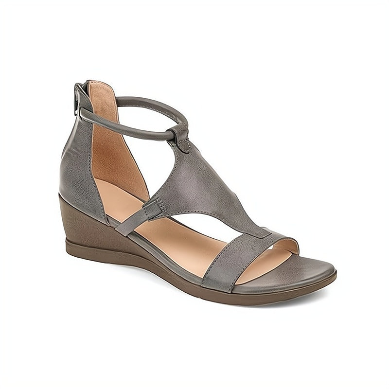 Image of Ashley | Dames T-Strap Sleehak Sandalen