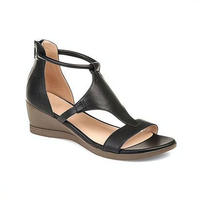 Image of Ashley | Dames T-Strap Sleehak Sandalen