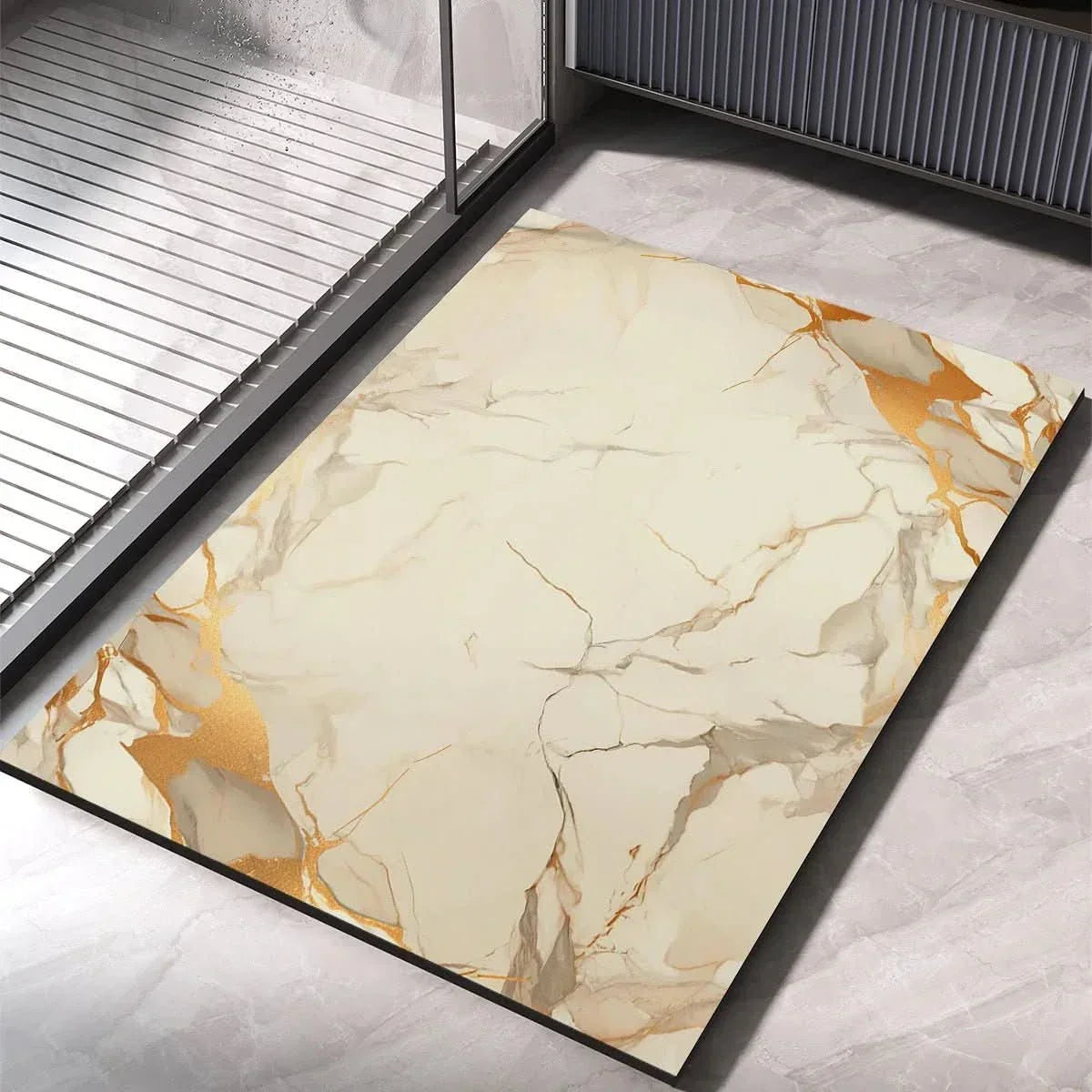 Badmat met decoratief patroon
