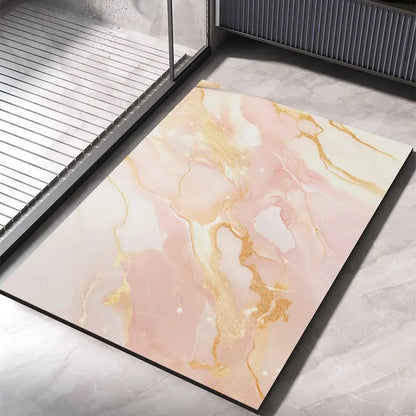Badmat met decoratief patroon