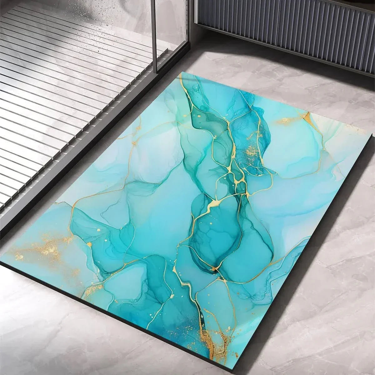 Badmat met decoratief patroon