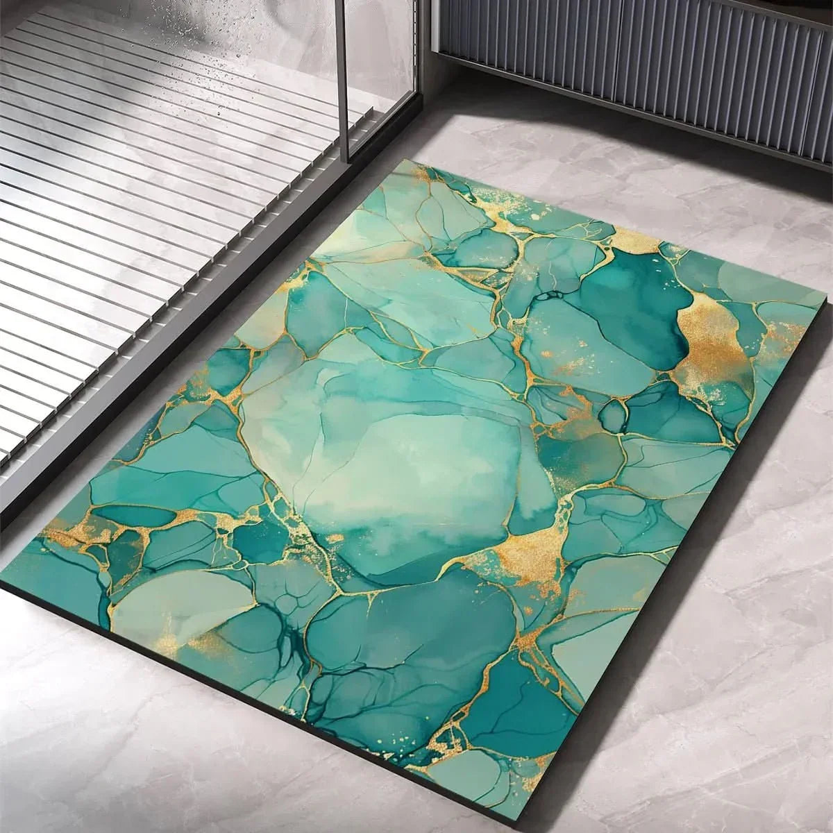 Badmat met decoratief patroon