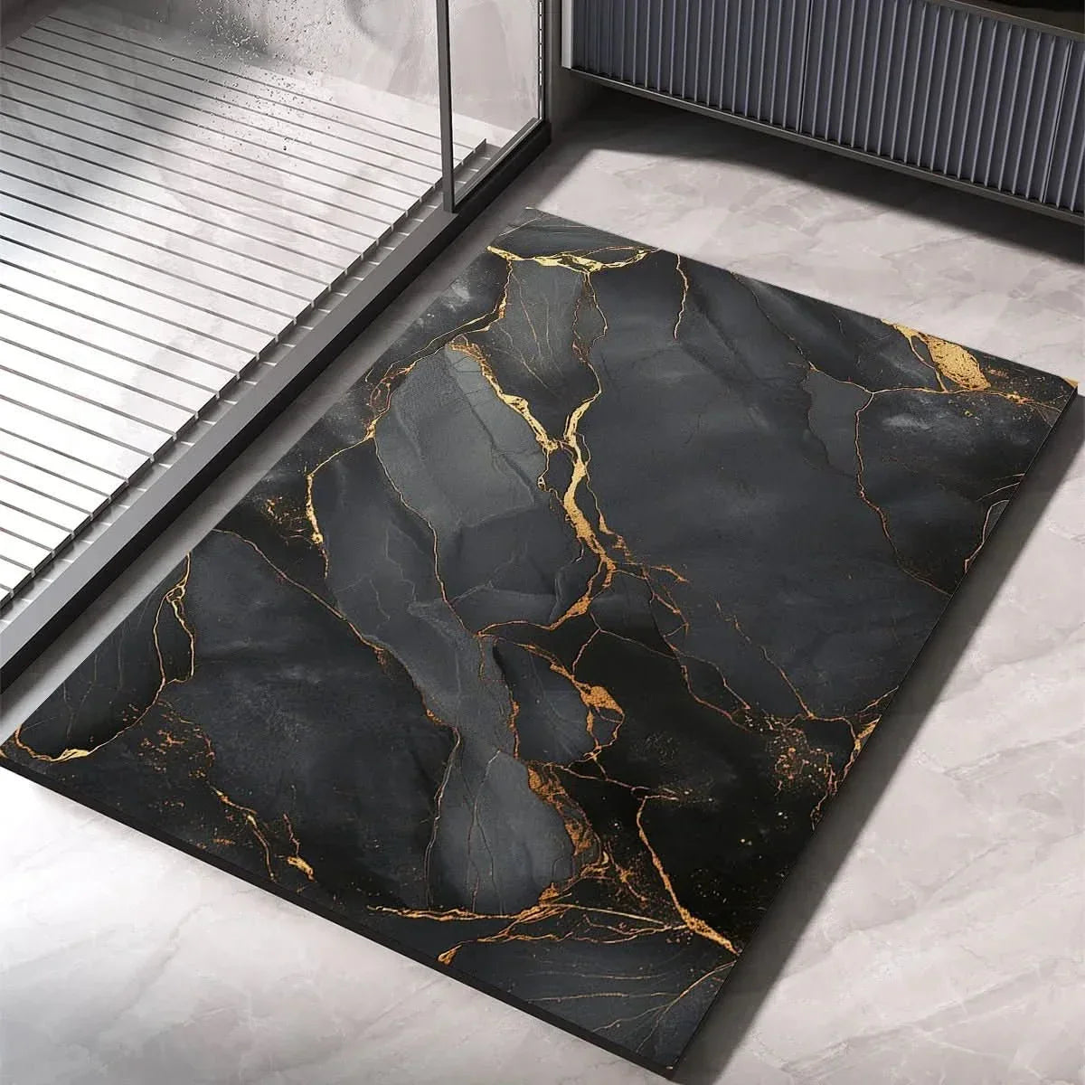 Badmat met decoratief patroon