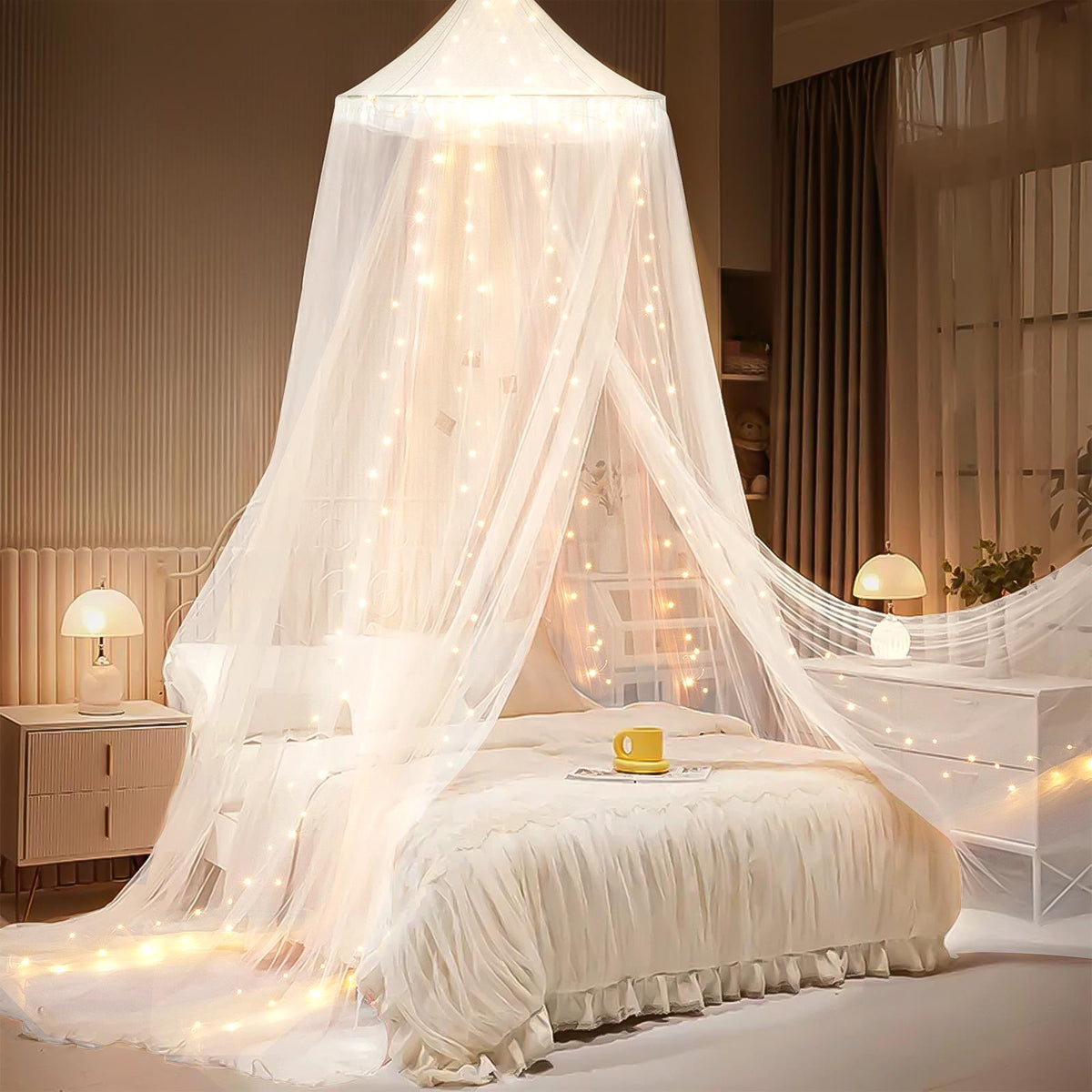 Bedhemel met ledverlichting