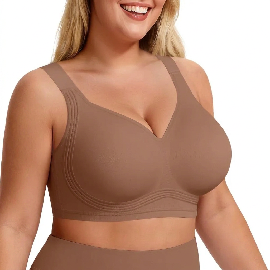 Beugelloze push-up bh met volledige bedekking en ondersteuning voor dames