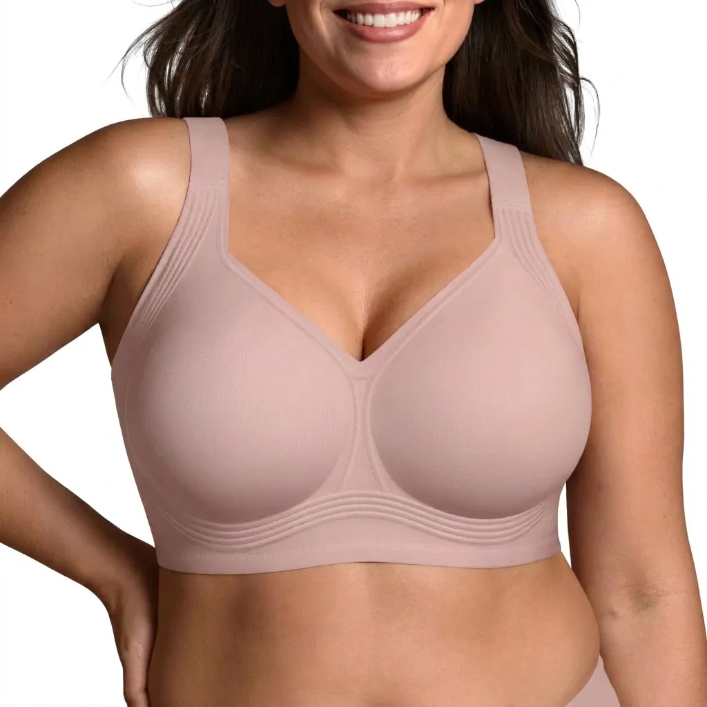 Beugelloze push-up bh met volledige bedekking en ondersteuning voor dames