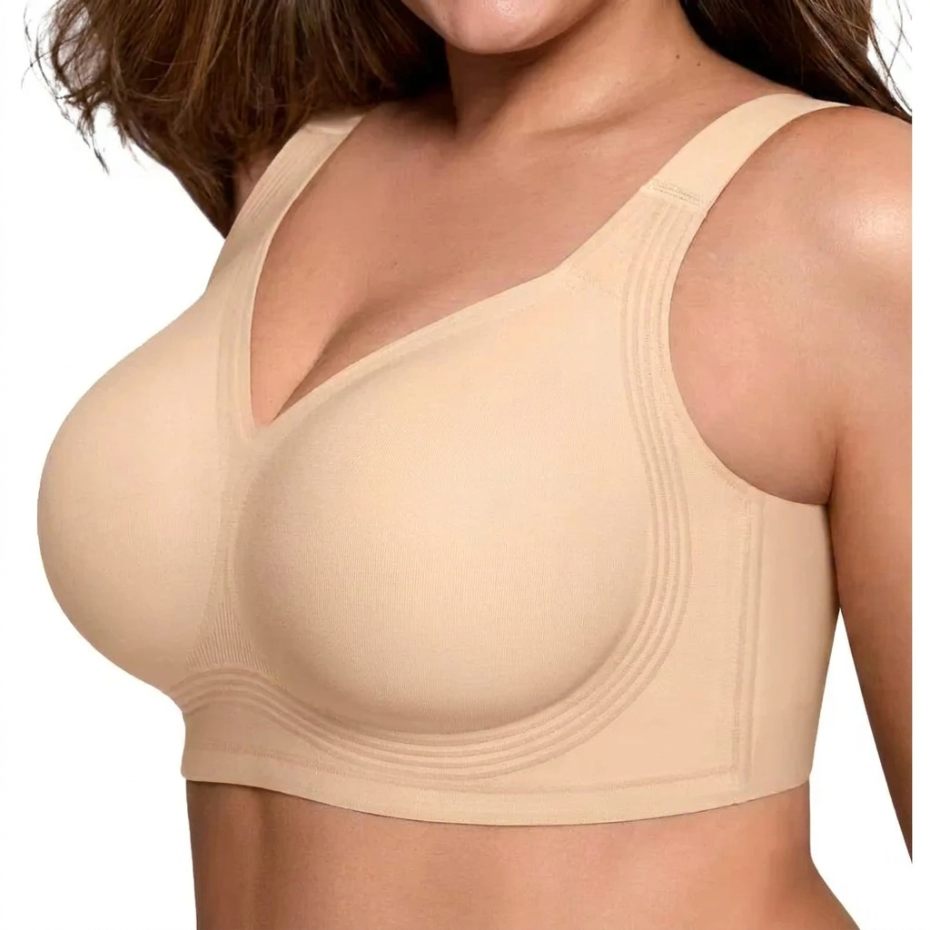 Beugelloze push-up bh met volledige bedekking en ondersteuning voor dames
