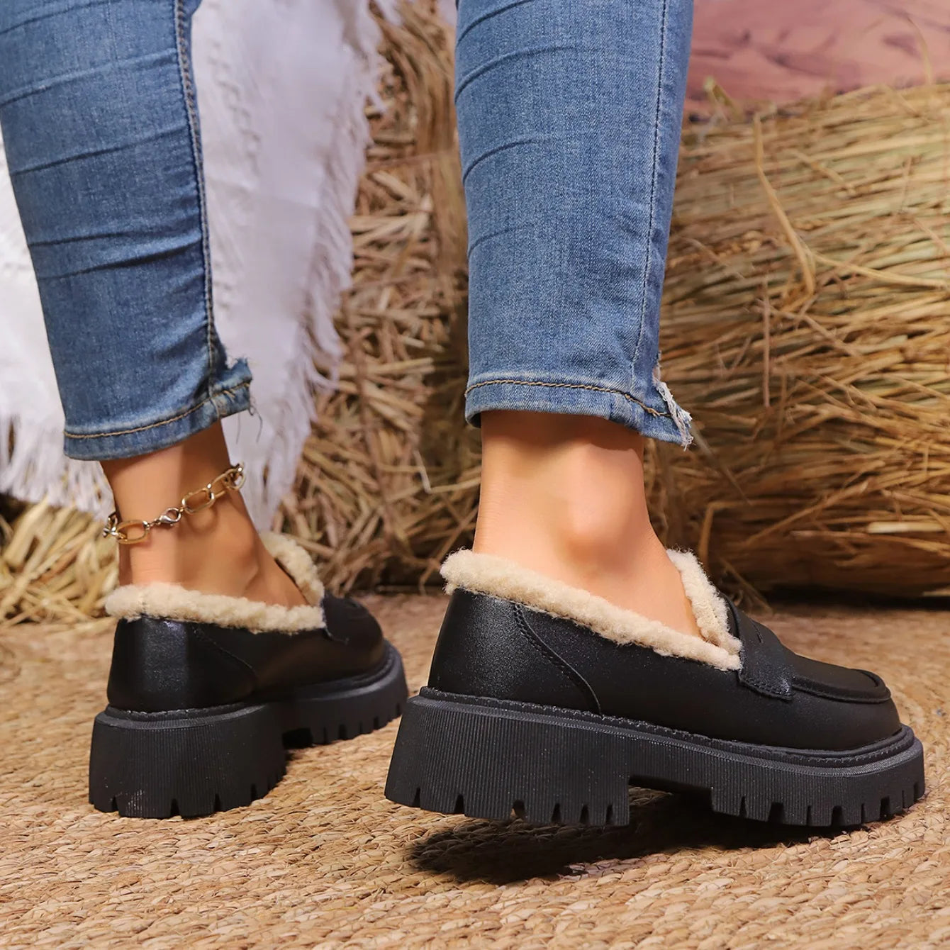 Image of Bianca | Dames Instap Lug Sole Loafer