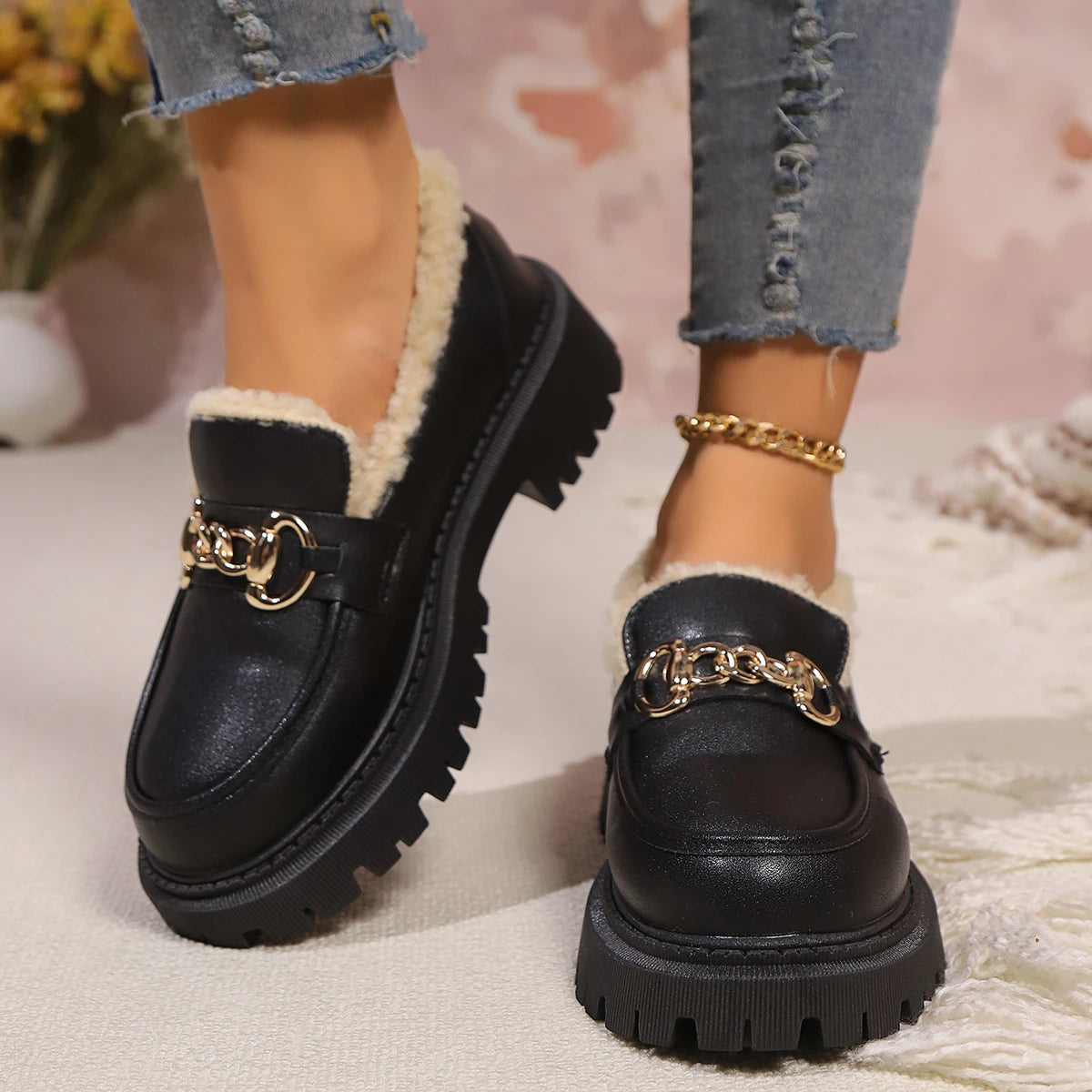 Image of Bianca | Dames Instap Lug Sole Loafer