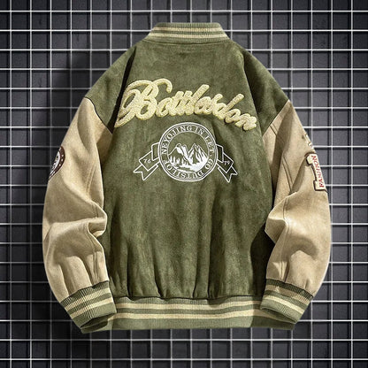 Bomberjack voor heren | Knoopsluiting & steekzakken | Casual jas met lange mouwen voor dagelijks gebruik, woon-werkverkeer & gelaagde seizoenslooks