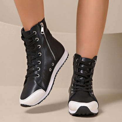 Image of Carl | Unisex Hoge Faux Leather Sneakers