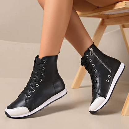 Image of Carl | Unisex Hoge Faux Leather Sneakers