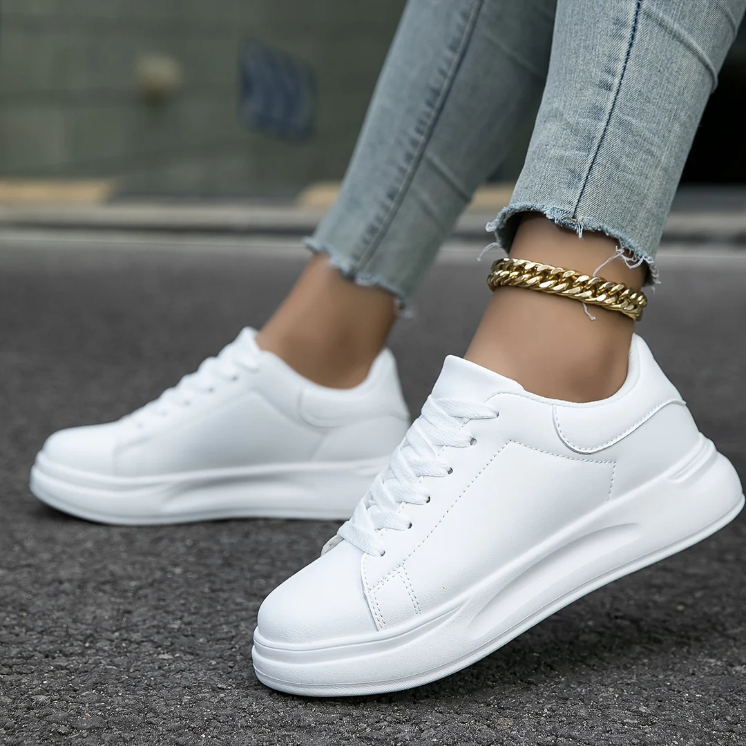 Image of Carol | Dames Veterschoenen Platform Sneakers