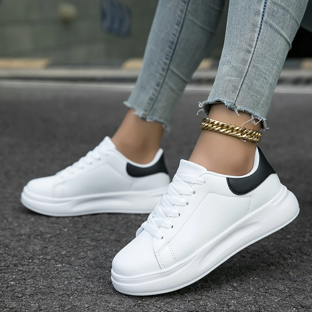 Image of Carol | Dames Veterschoenen Platform Sneakers