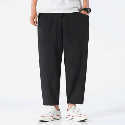 Image of Cas | Heren Cropped Broek met Trekkoord