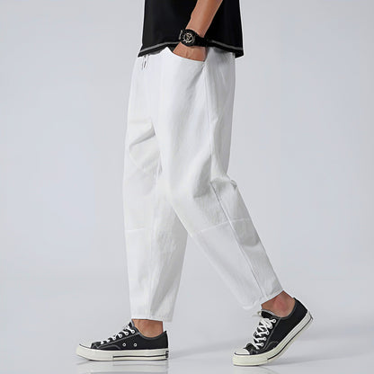 Image of Cas | Heren Cropped Broek met Trekkoord