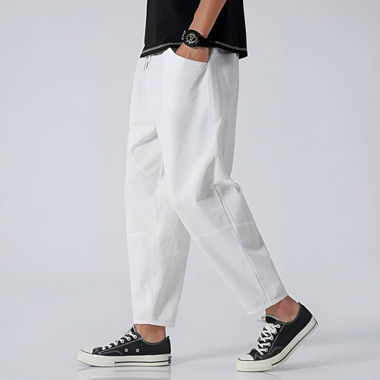Image of Cas | Heren Cropped Broek met Trekkoord