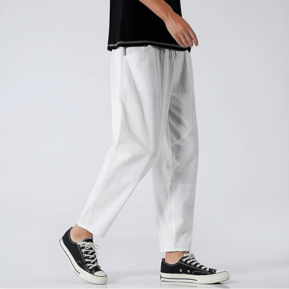Image of Cas | Heren Cropped Broek met Trekkoord