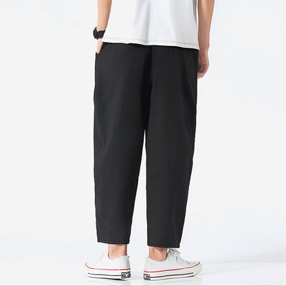 Image of Cas | Heren Cropped Broek met Trekkoord