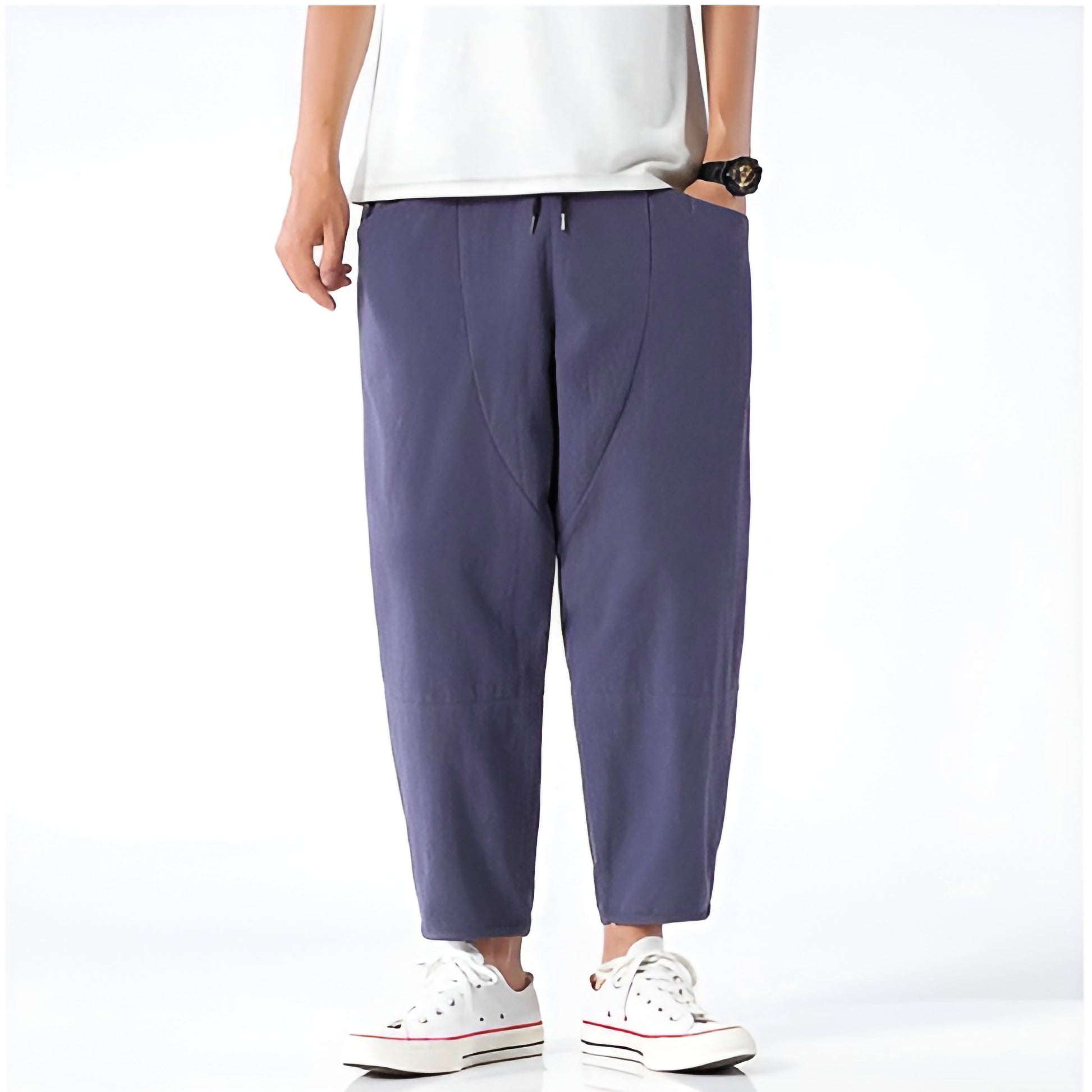 Image of Cas | Heren Cropped Broek met Trekkoord