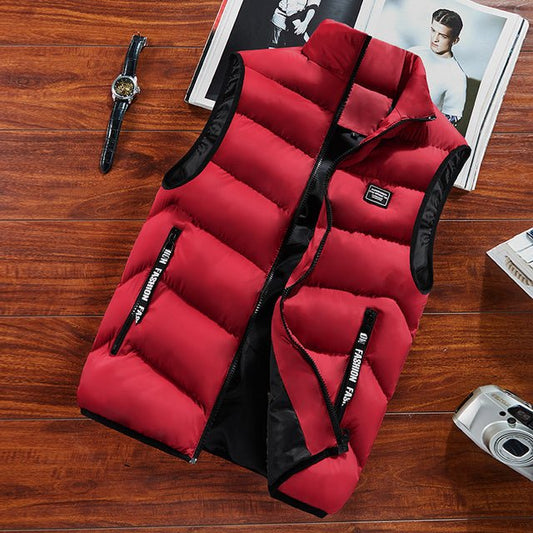 Casual bodywarmer met ritssluiting aan de voorkant