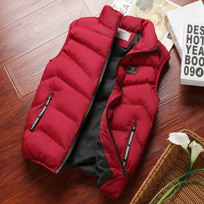 Casual bodywarmer met ritssluiting aan de voorkant