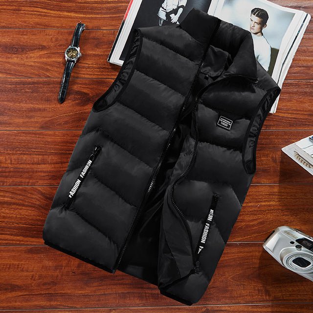 Casual bodywarmer met ritssluiting aan de voorkant