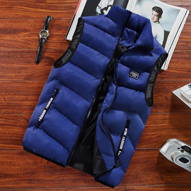 Casual bodywarmer met ritssluiting aan de voorkant
