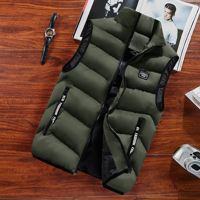 Casual bodywarmer met ritssluiting aan de voorkant