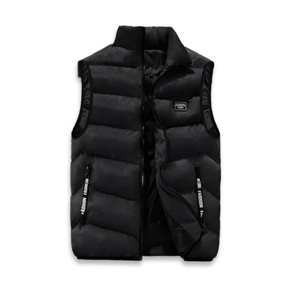 Casual bodywarmer met ritssluiting aan de voorkant
