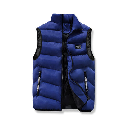 Casual bodywarmer met ritssluiting aan de voorkant