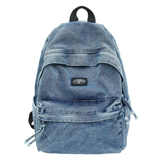 Casual denim rugzak voor school