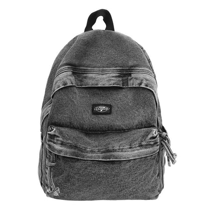 Casual denim rugzak voor school