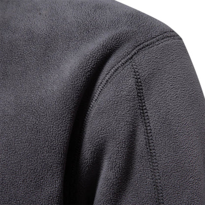 Casual Fleece Jack voor Heren met Ritssluiting op de Kraag