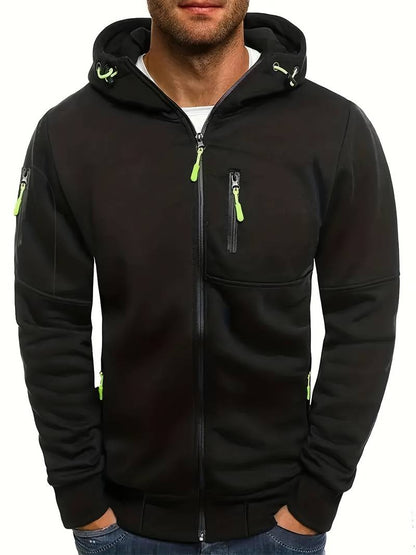 Casual hoodie voor heren met comfortabele pasvorm en stijlvolle details